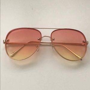 Ombré aviator sunglasses